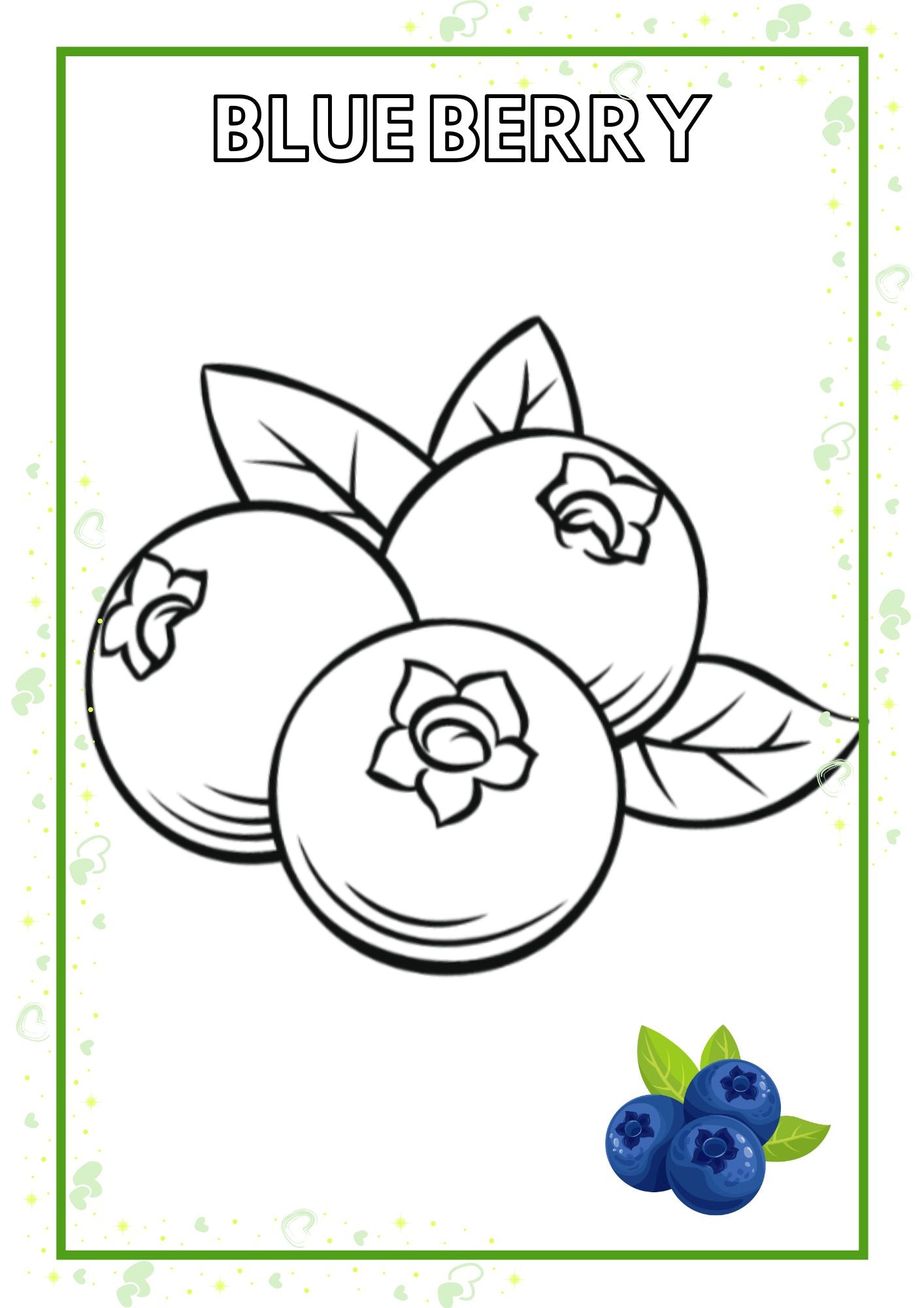 Fruits Coloring Book for Kids Ages 3–8 | 30+ Printable Fruit Coloring Pages PDF