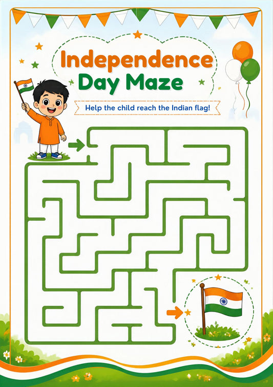 India's Independence Day Activity Book | Ages 4–8 | 35+ Activities | Educational + Creative + Fun
